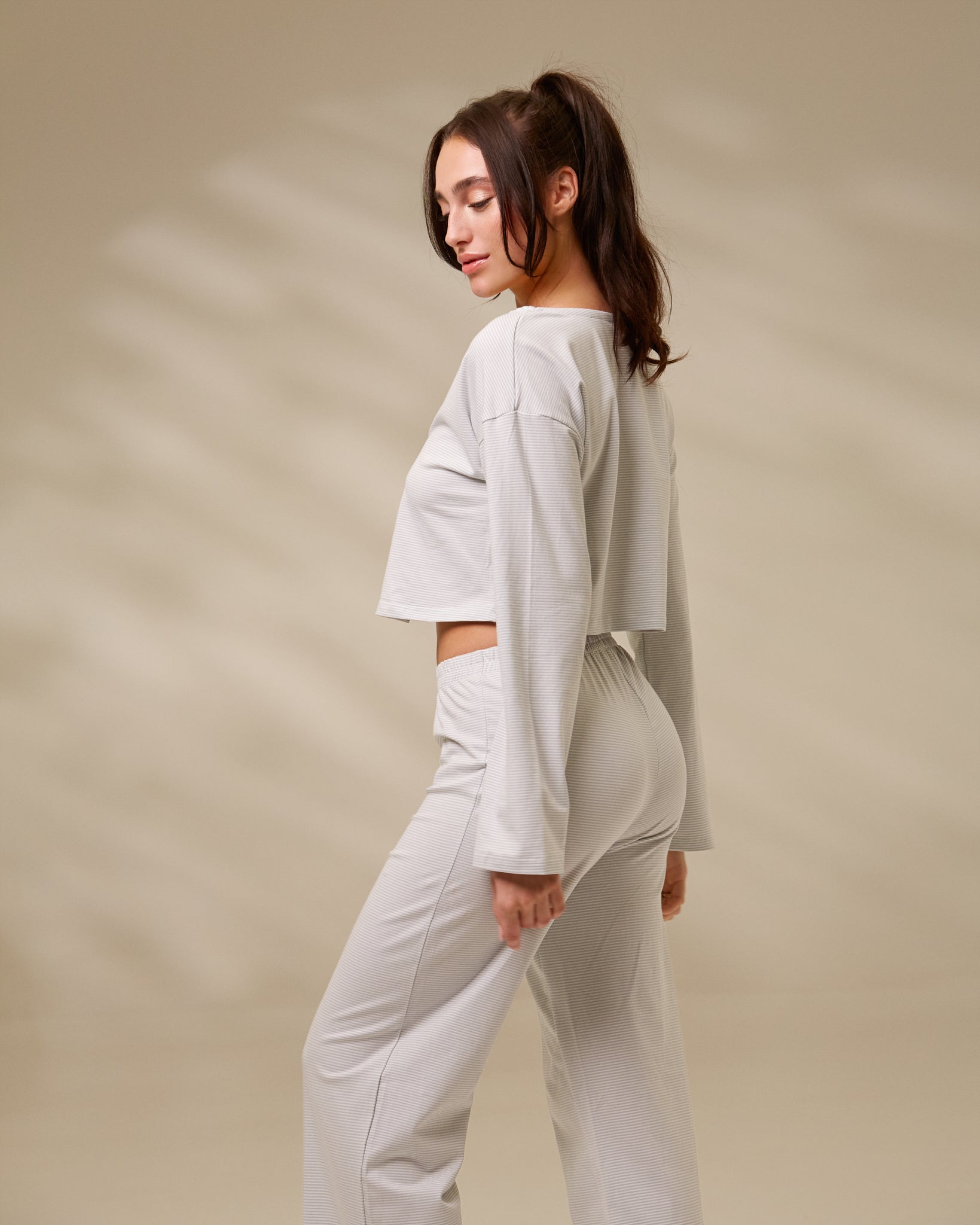 Blue Stripe Lounge Set